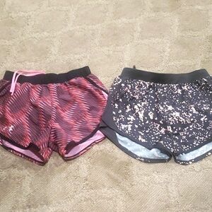 UA running shorts.
